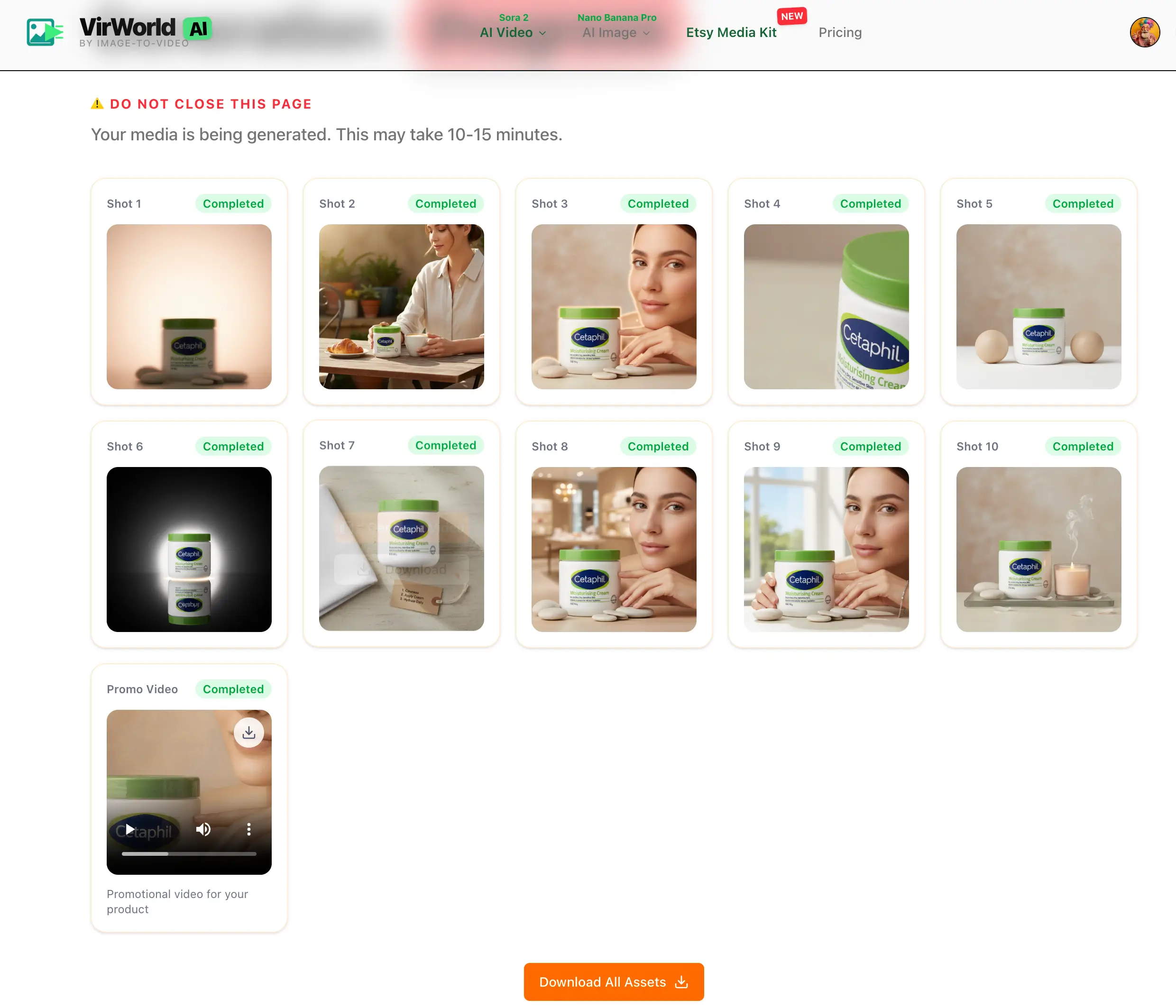 Etsy Media Kit Generation Result