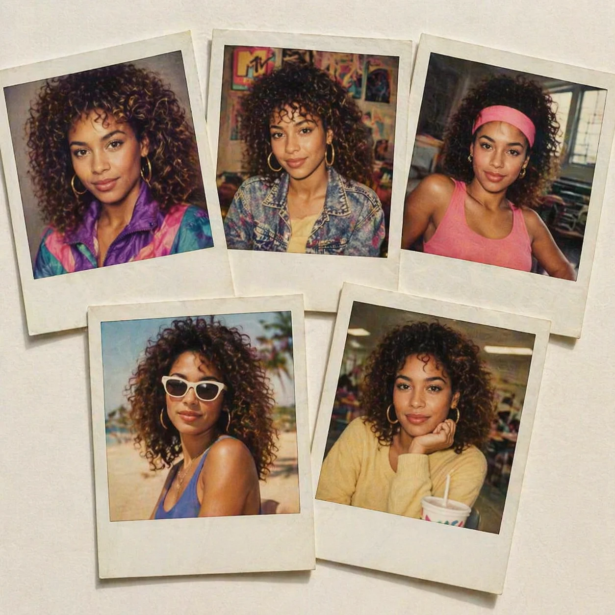 1980s Polaroid Headshots output