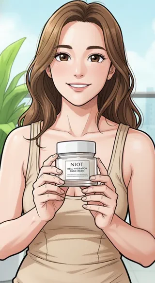 Anime style skincare
